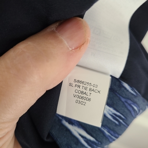 BANANA Republic Tie-Back Silky Camisole Cobalt Blue Size Medium - Picture 9 of 9